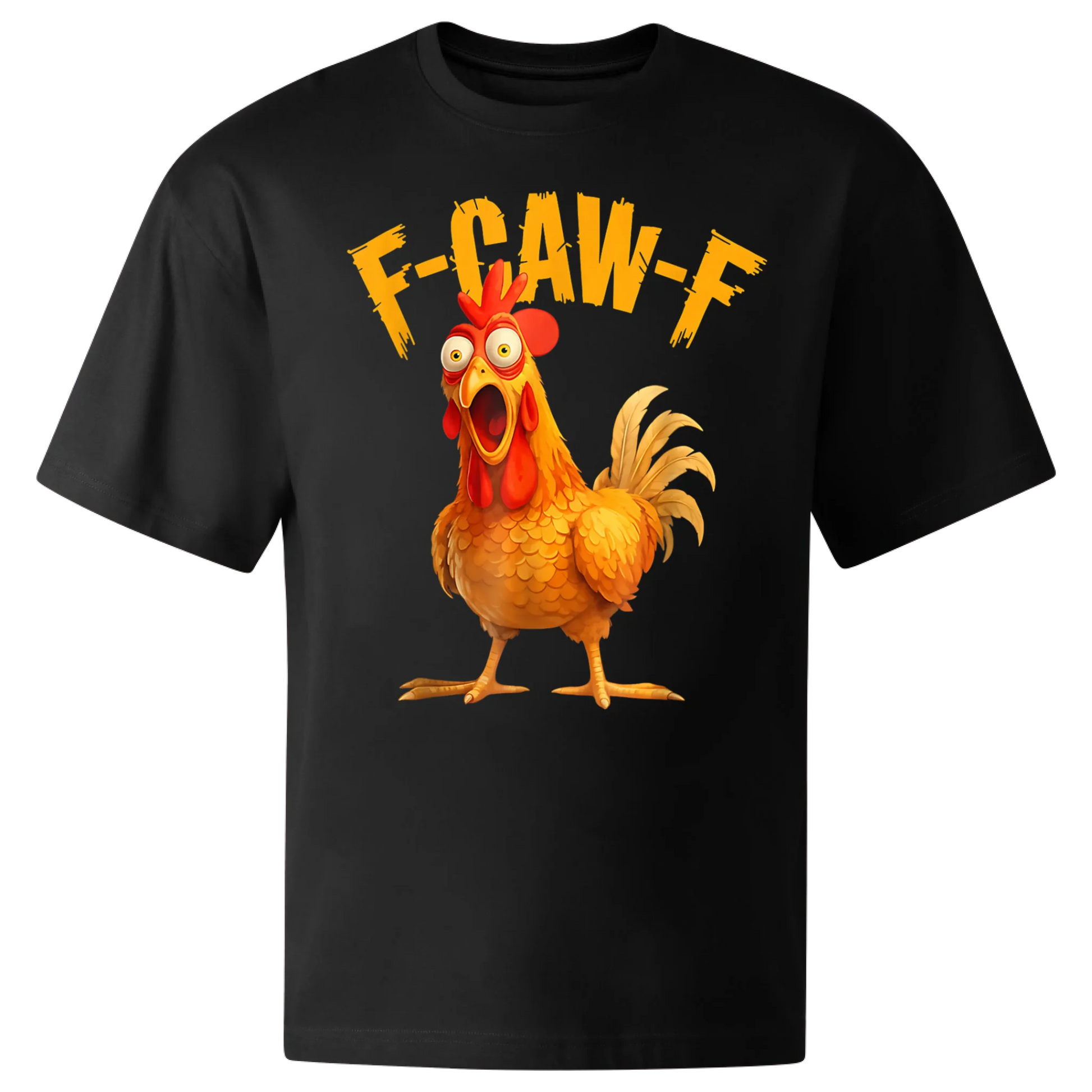 Koszulka przód oversize czarna