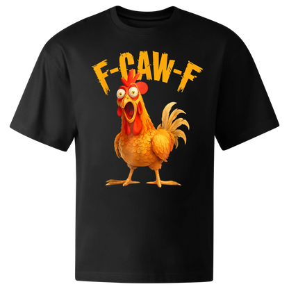 Koszulka przód oversize czarna