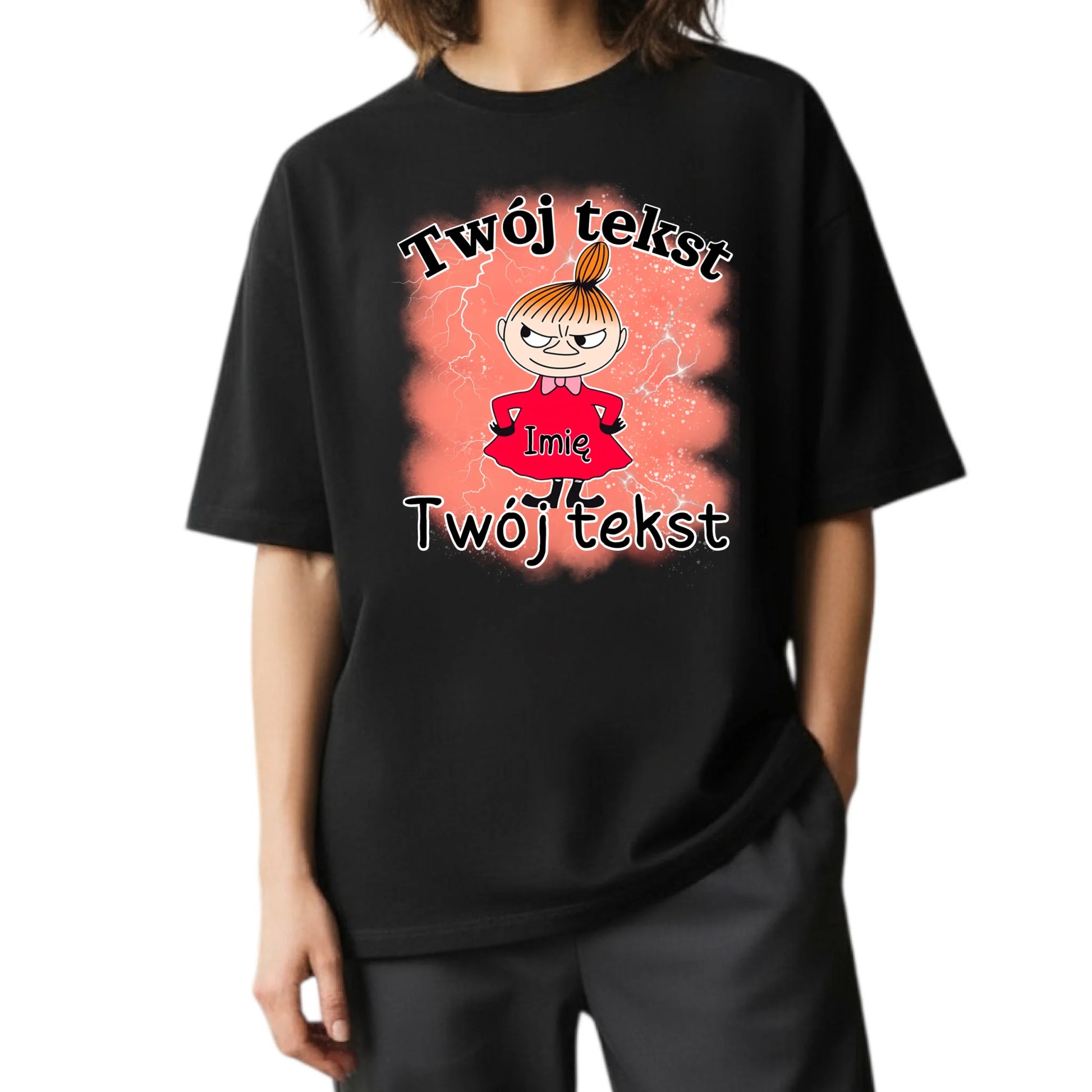 oversize damska czarna