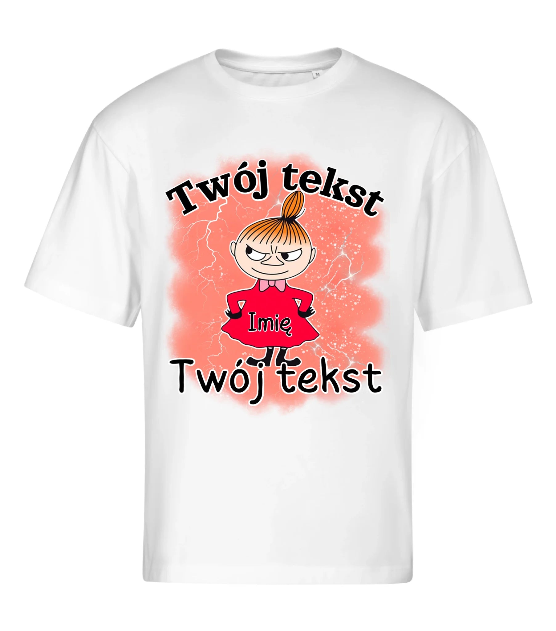 Oversize przód biały