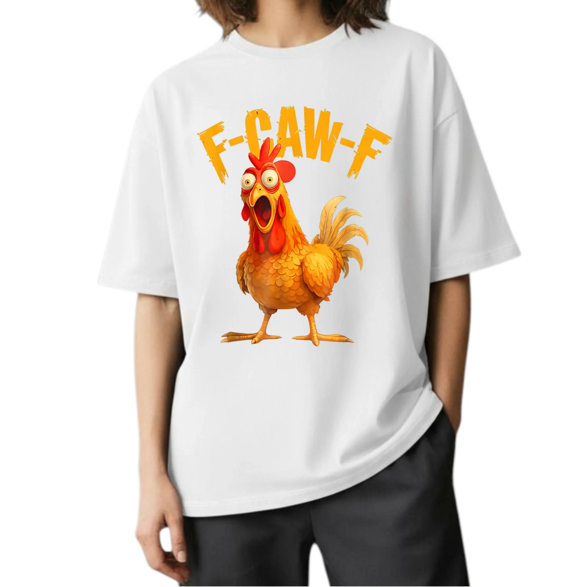 oversize biala damska