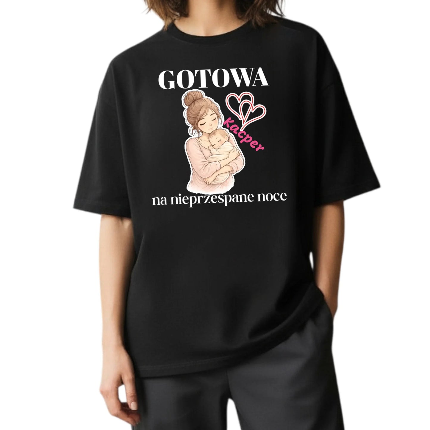 KOSZULKA-OVERSIZE-DAMSKA-CZARNA-PERSONALIZOWANE-PREZENTY