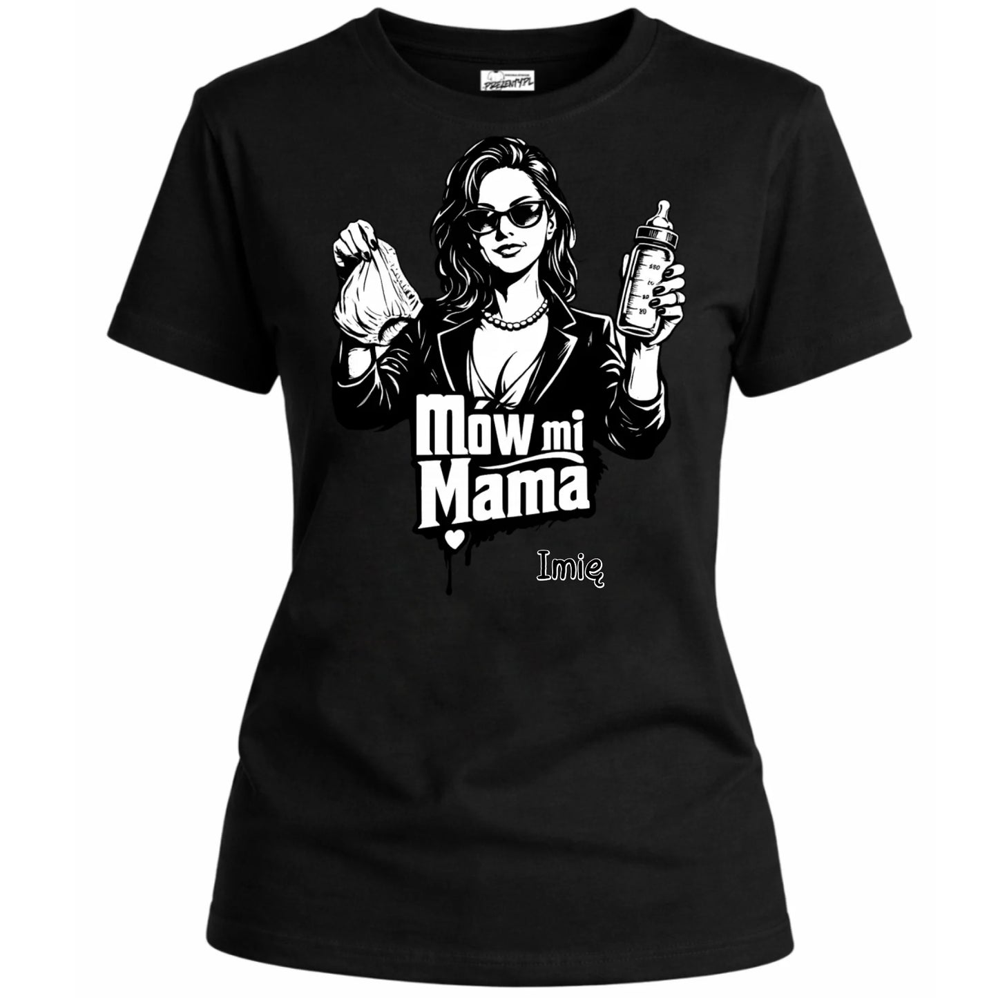 KOSZULKA-Z-NADRUKIEM-DAMSKA-CZARNA-PERSONALIZOWANE-PREZENTY