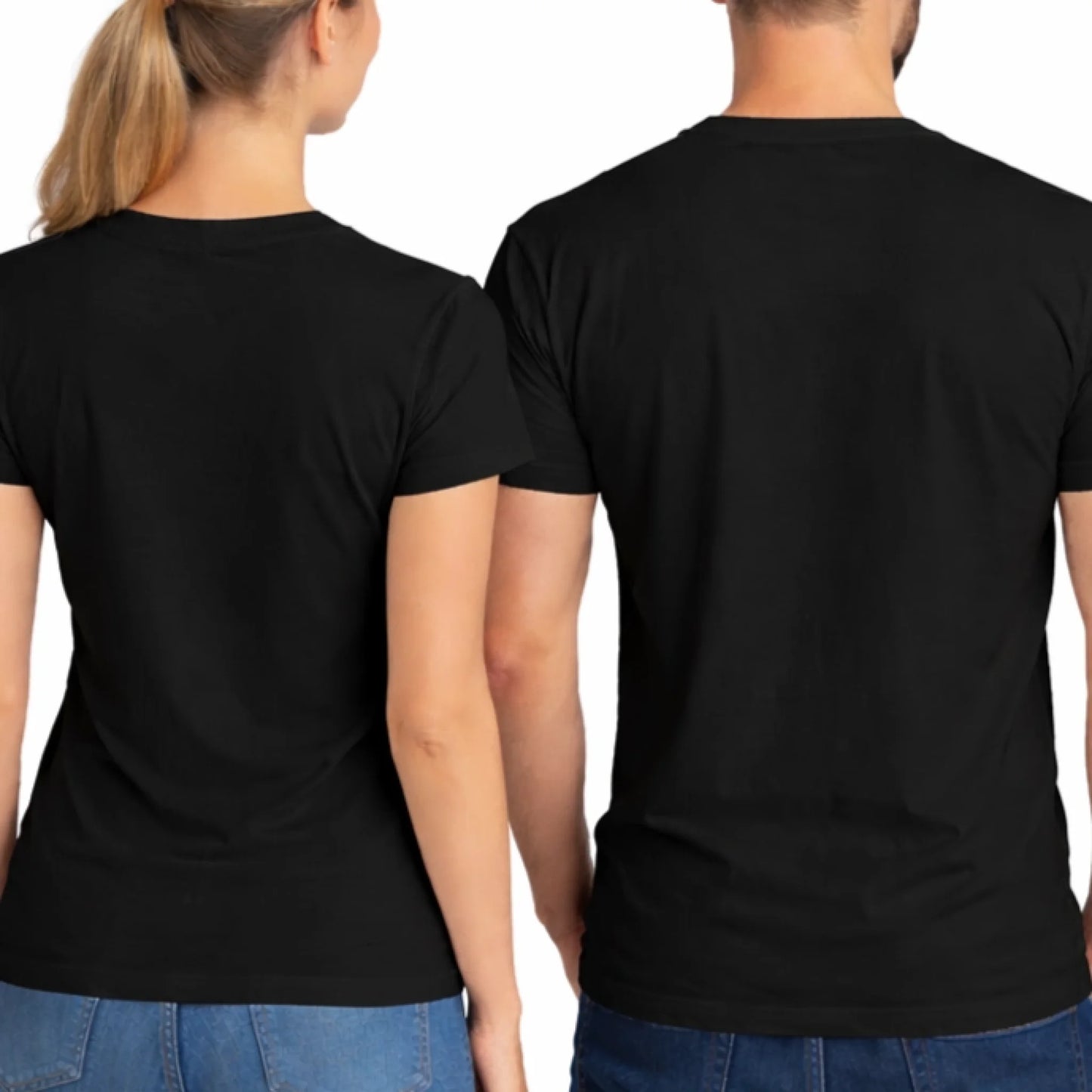 koszulka dla zakochanych czarna tył