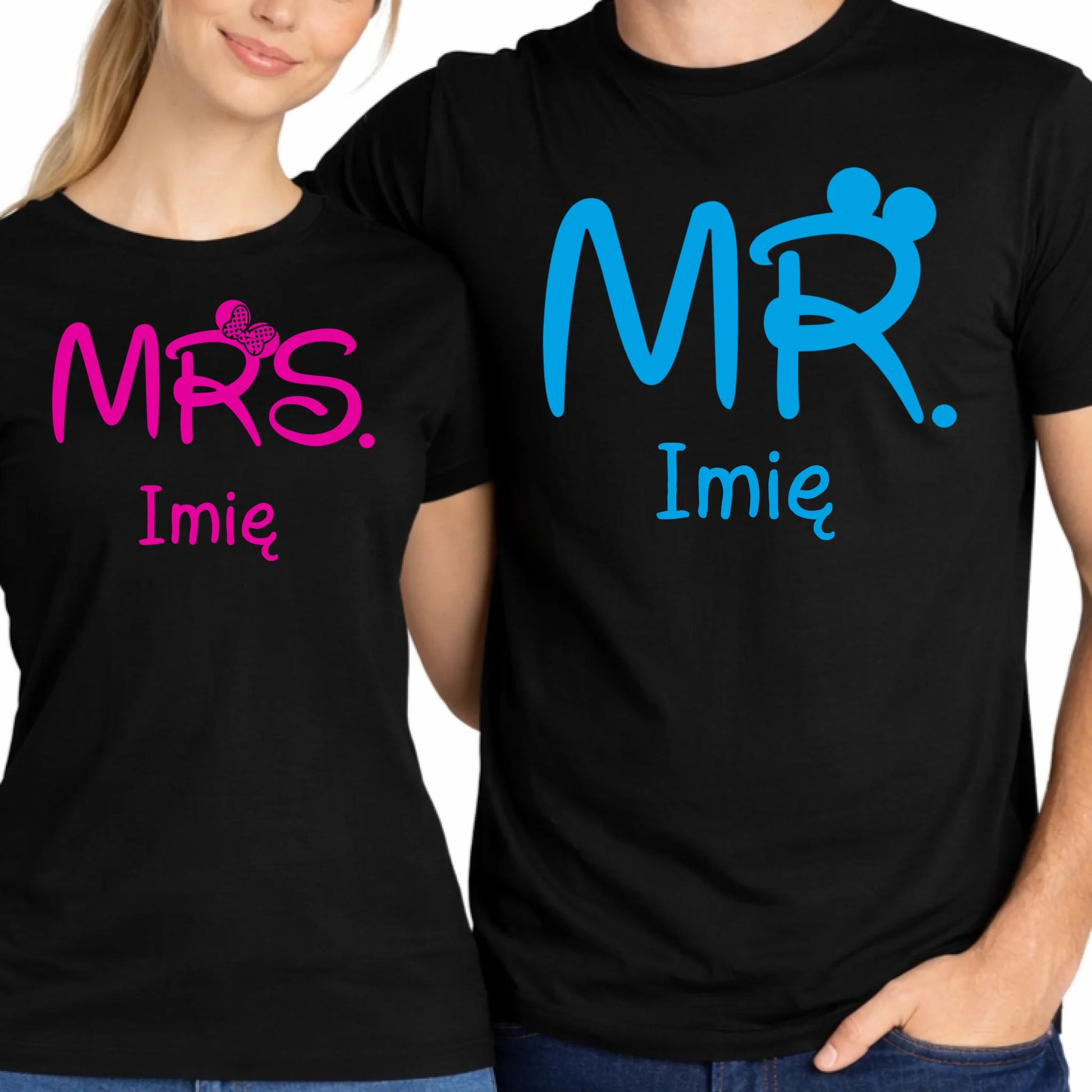 koszulka dla zakochanych czarna