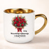 kubek personalizowany z nadrukiem 400ml biały