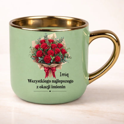 kubek personalizowany z nadrukiem 400ml zielony