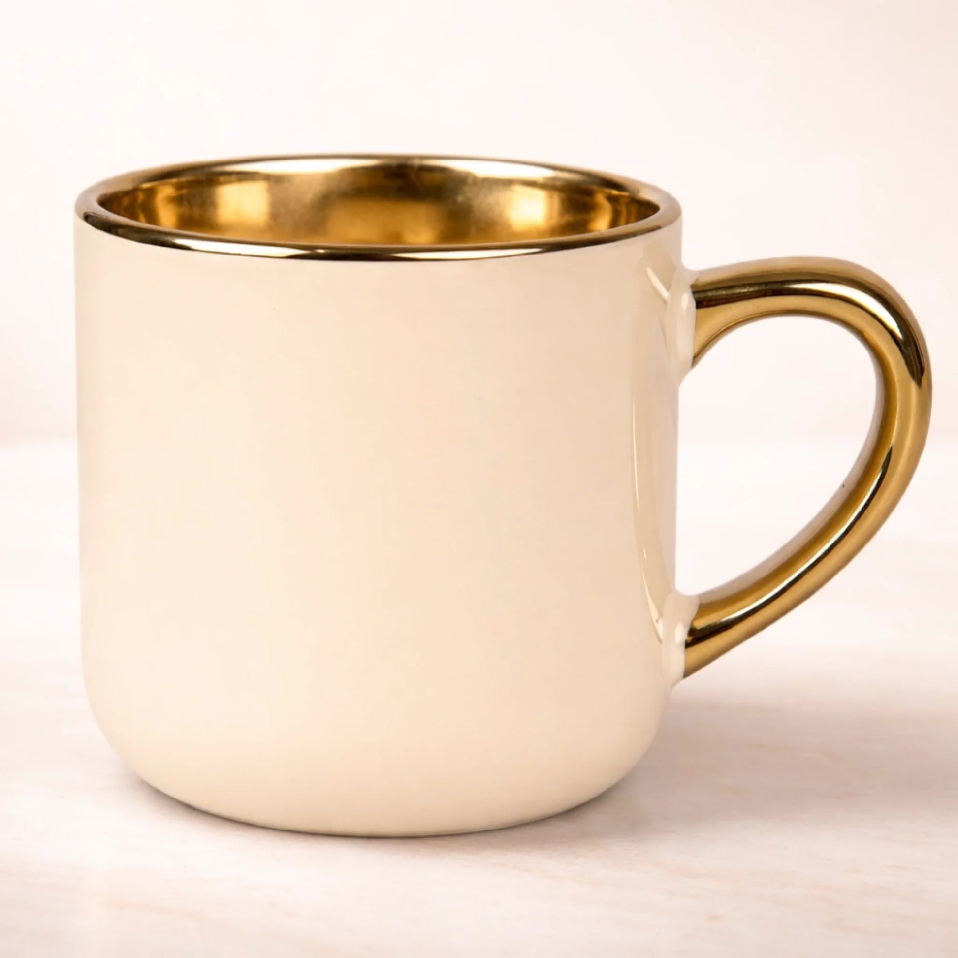 kubek personalizowany z nadrukiem 400ml kremowy