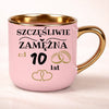 kubek personalizowany z nadrukiem 400ml rozowy