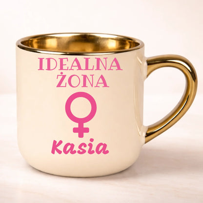 kubek personalizowany z nadrukiem 400ml kremowy