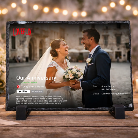 Fotogranit 30x20cm NETFLIX zdjęcie na kamieniu