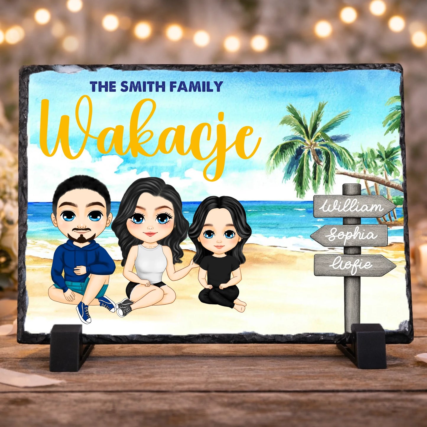 Fotogranit zdjęcie na kamieniu personalizowane prezenty 30x20