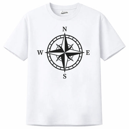 Prezent dla podróżnika koszulka N S E W męska