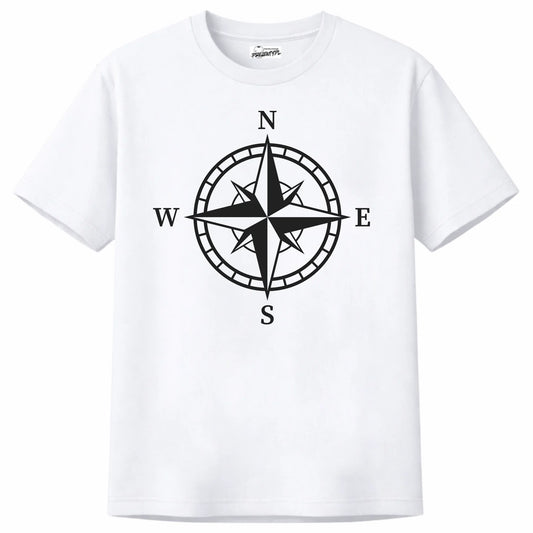 Prezent dla podróżnika koszulka N S E W męska