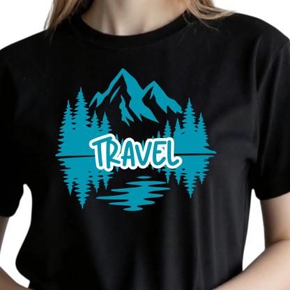 Prezent dla podróżniczki koszulka damska z nadrukiem travel