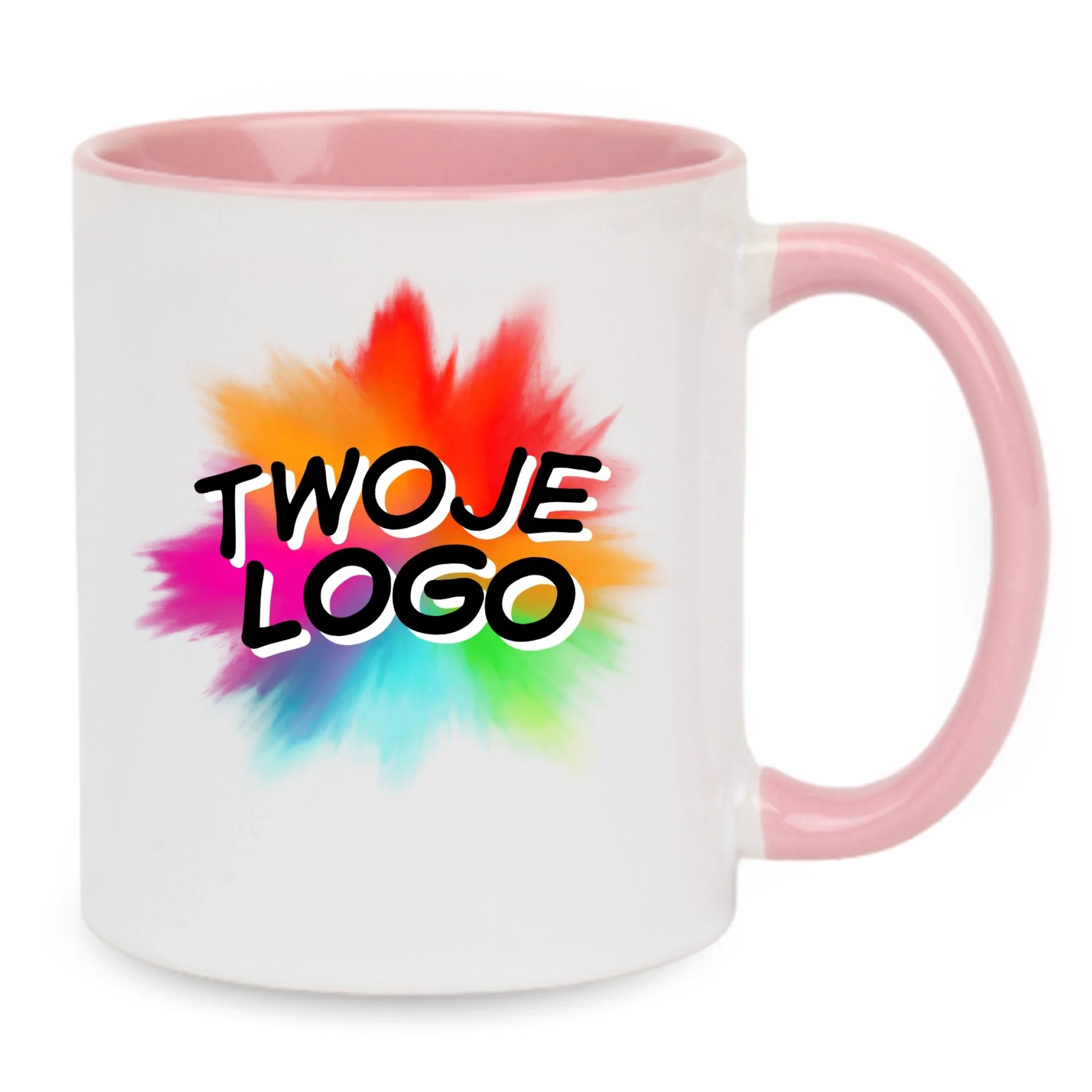 kubek reklamowy różowy 330ml