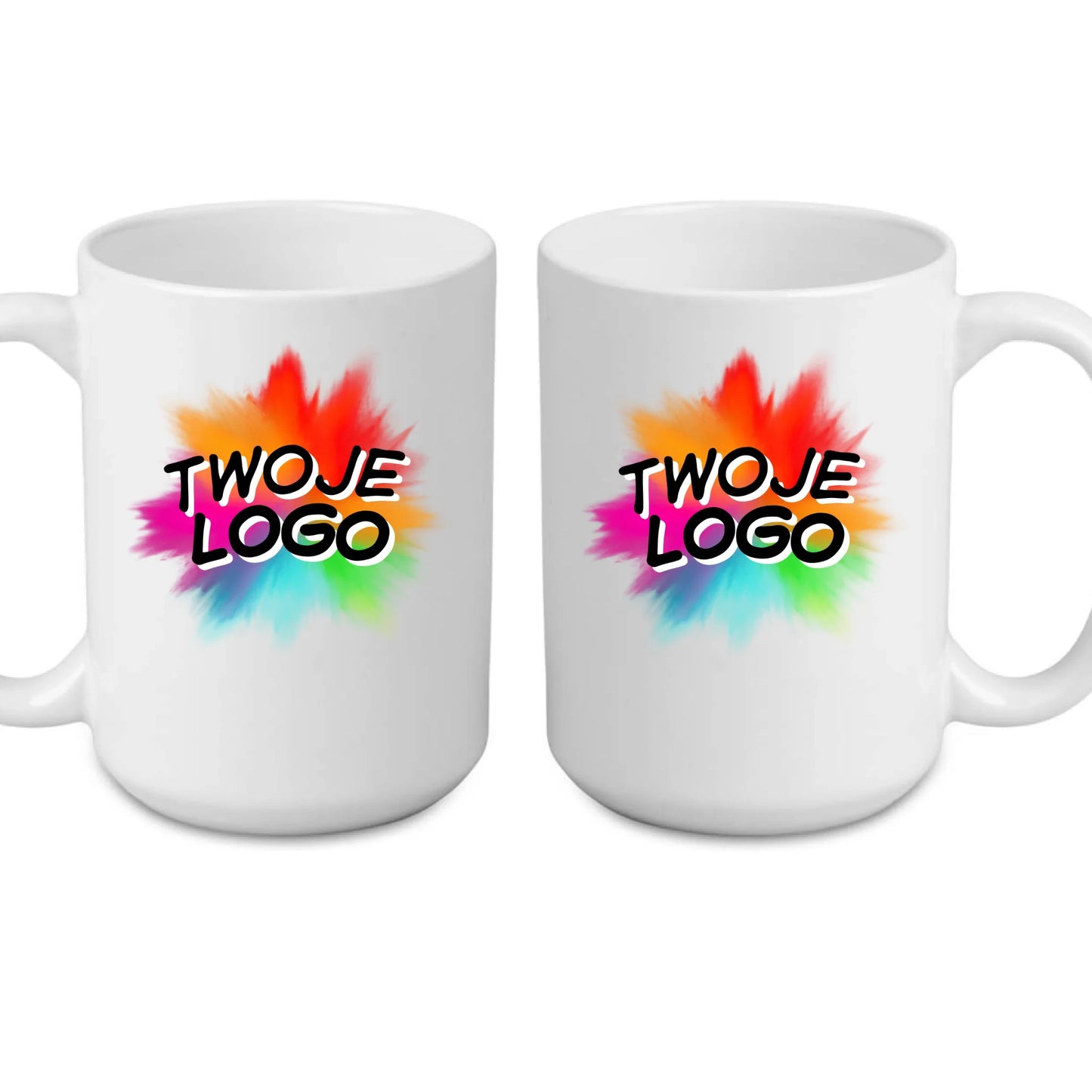 Kubek reklamowy dla firm 440 ml biały