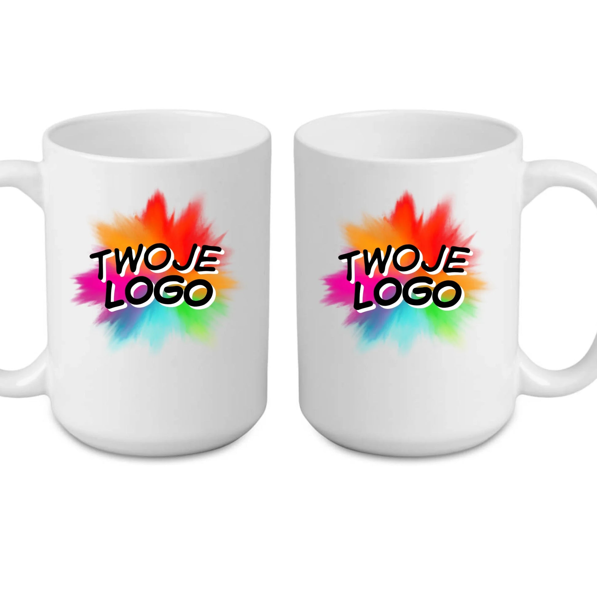 Kubek reklamowy dla firm 440 ml biały