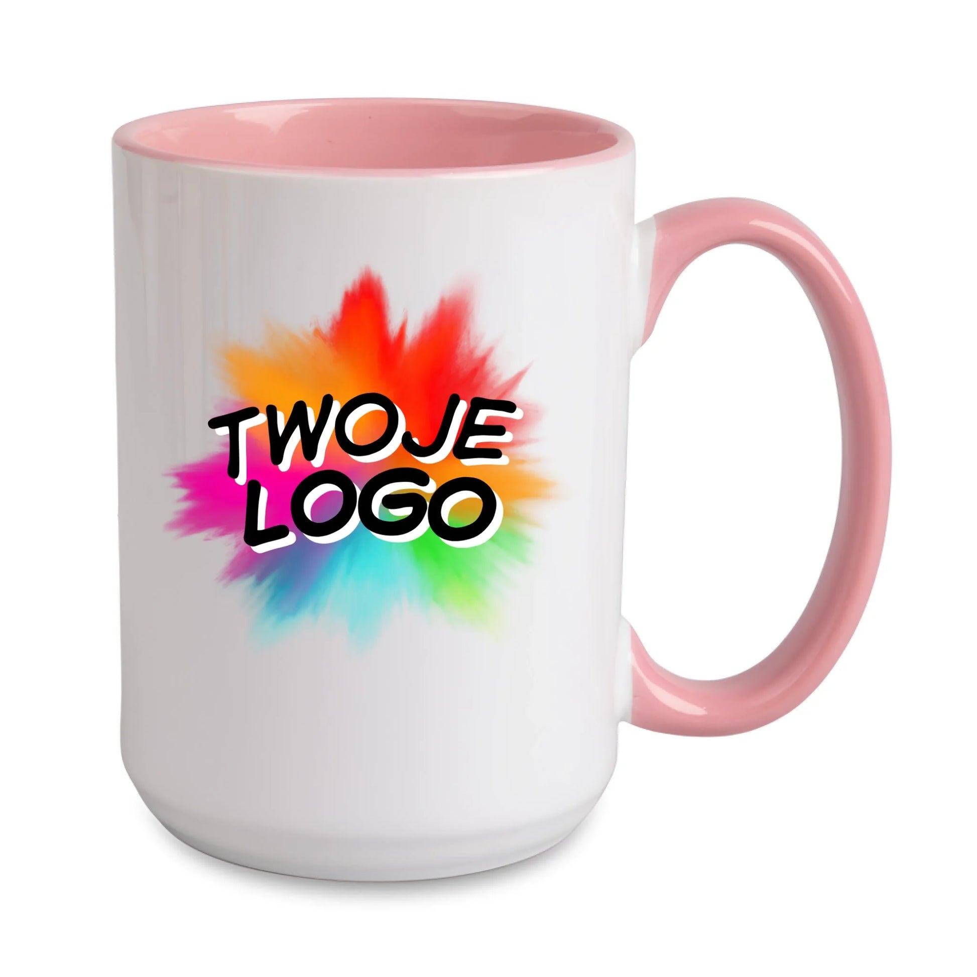 kubek reklamowy dla firm 440ml rozowy