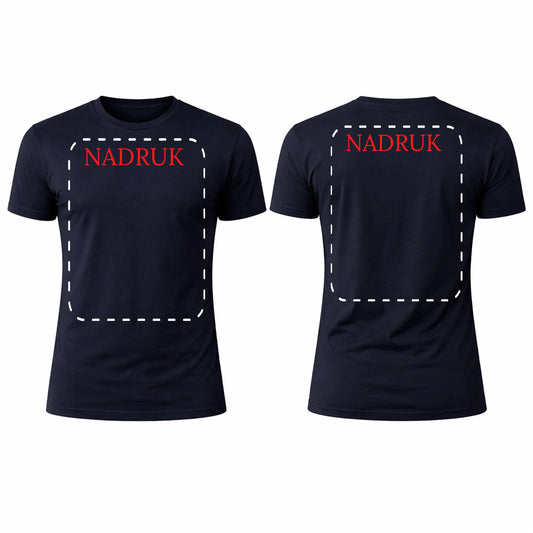 Koszulka reklamowa z logo firmy męska 190gram Navy