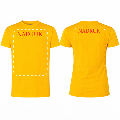 Koszulka reklamowa z logo firmy męska 190gram Brzoskwinia