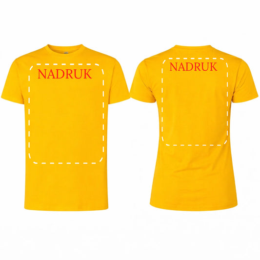 Koszulka reklamowa z logo firmy męska 190gram Brzoskwinia