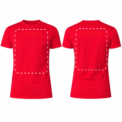 Koszulka reklamowa z logo firmy męska 190gram Czerwona