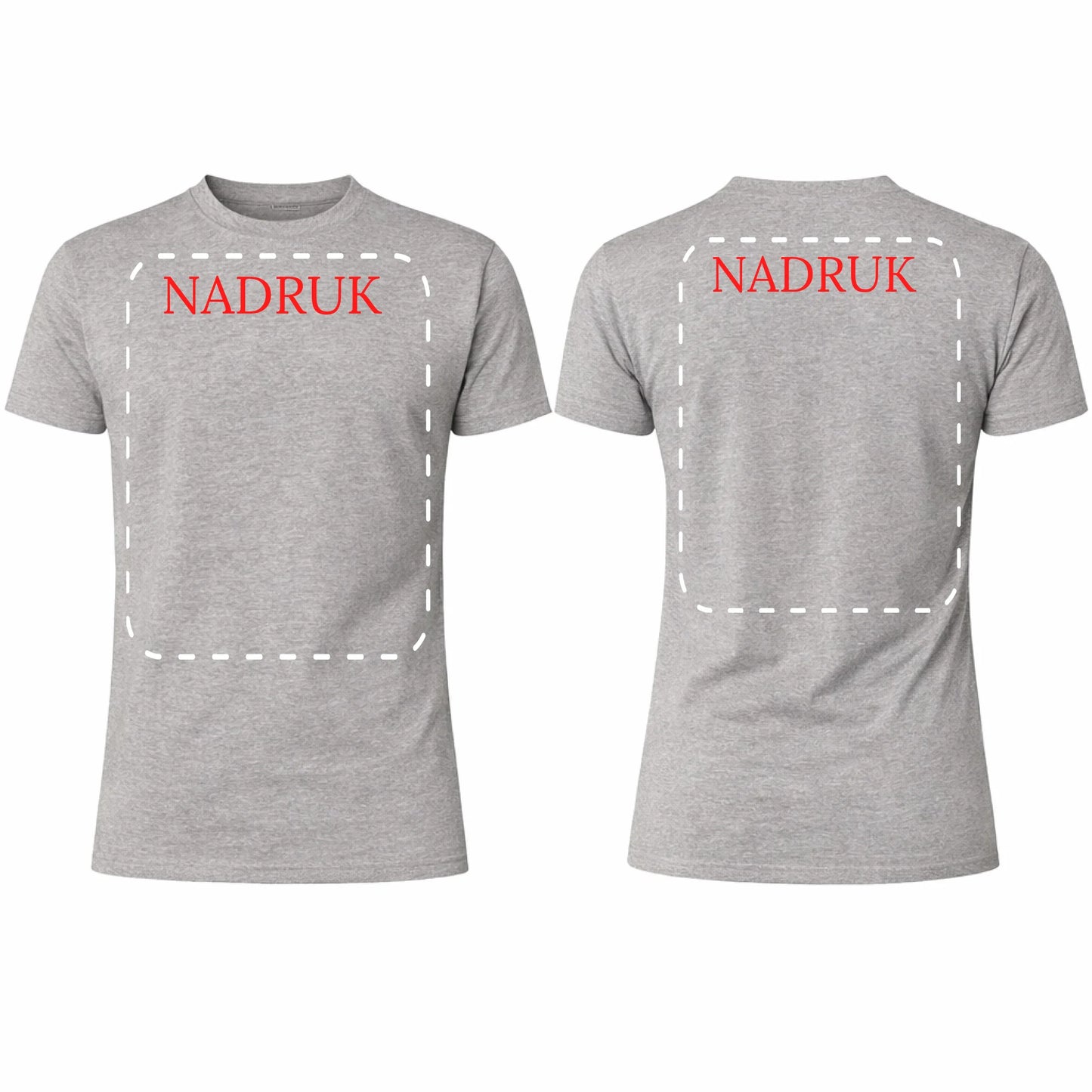 Koszulka męska reklamowa dla firm 190g szara
