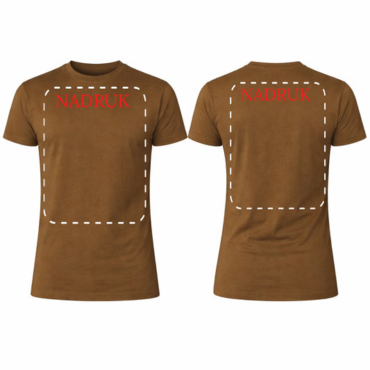 Koszulka reklamowa z logo firmy męska 190gram Khaki