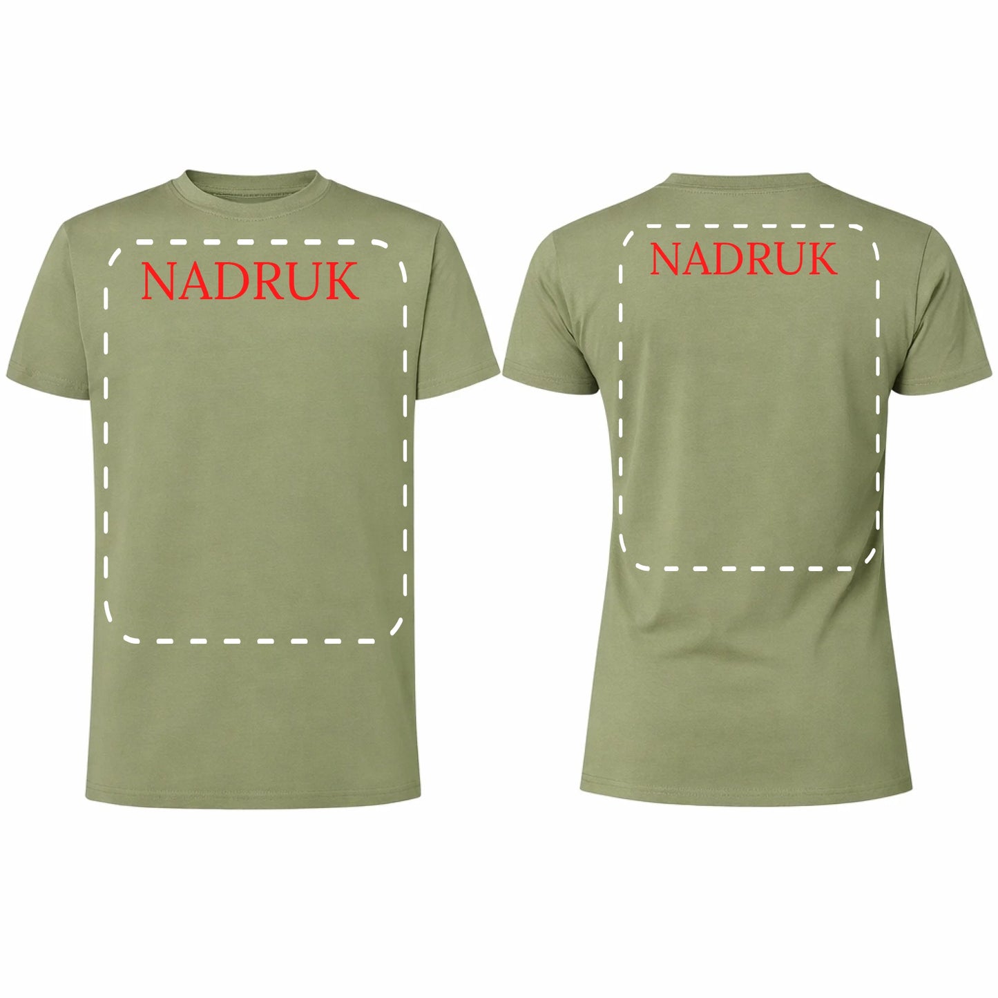 Koszulka męska reklamowa dla firm 190g pale zielony