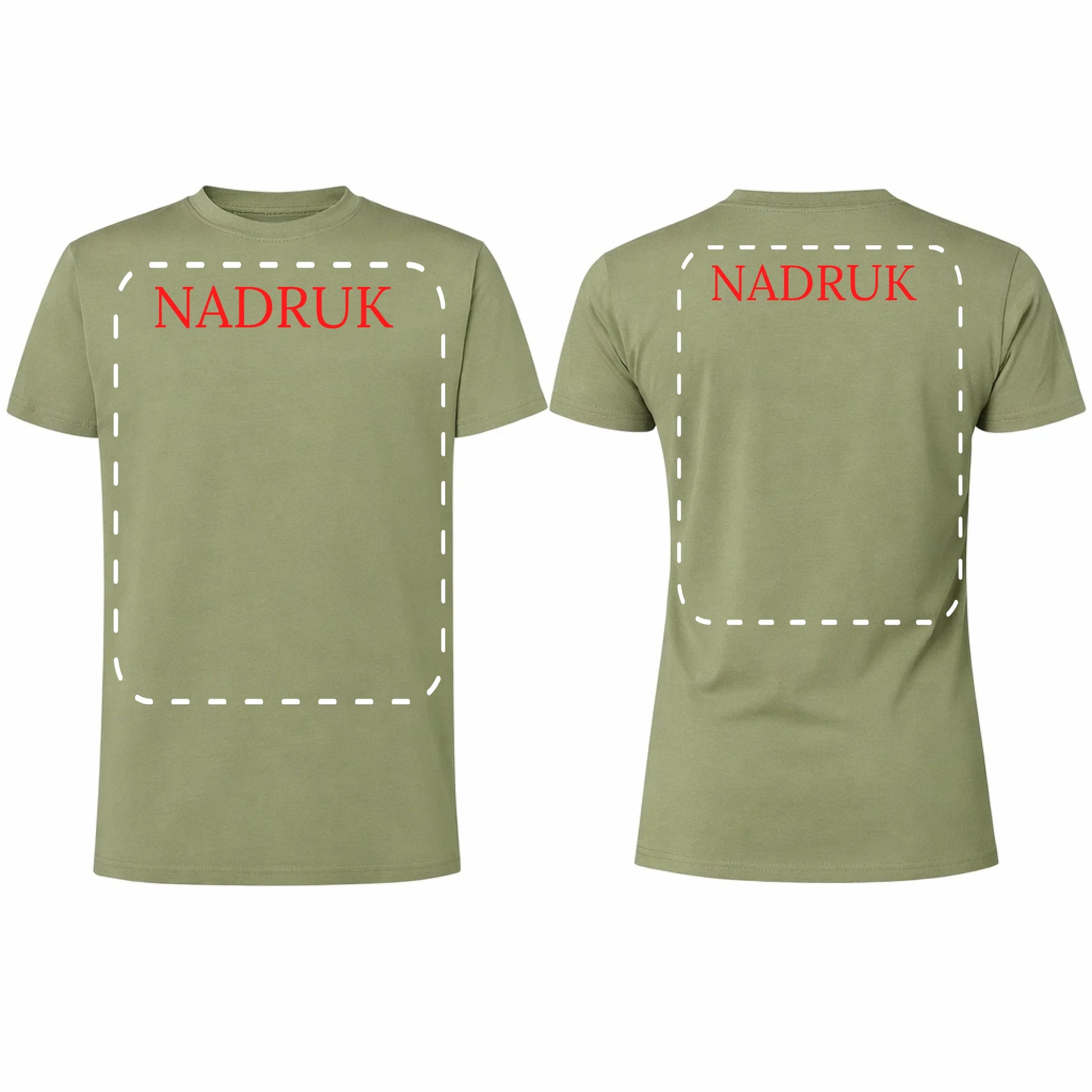 Koszulka męska reklamowa dla firm 190g pale zielony
