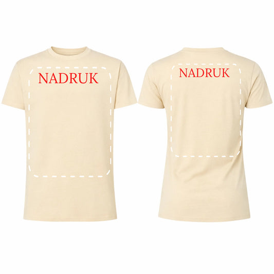 Koszulka reklamowa z logo firmy męska 190gram kremowa