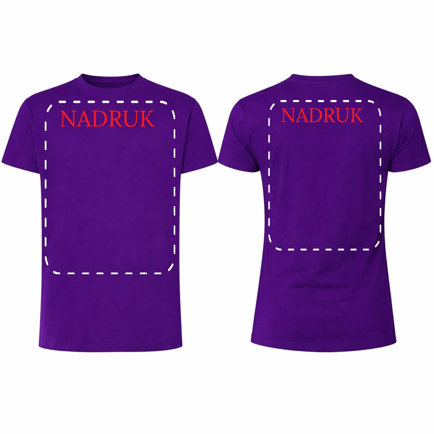 Koszulka reklamowa z logo firmy męska 190gram Purpurowa