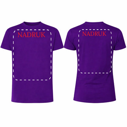 Koszulka reklamowa z logo firmy męska 190gram Purpurowa