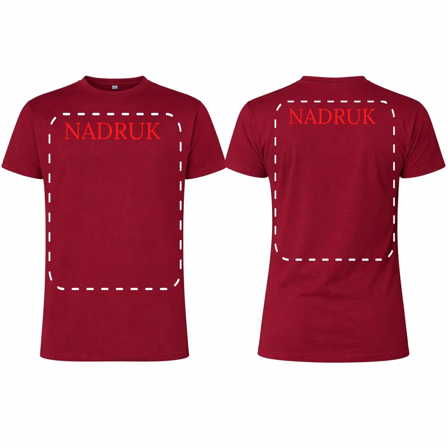 Koszulka męska reklamowa dla firm 190g burgund