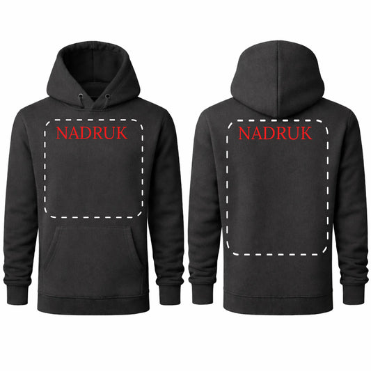 Bluza reklamowa dla firm z logo kaptur kangurka 320g Navy