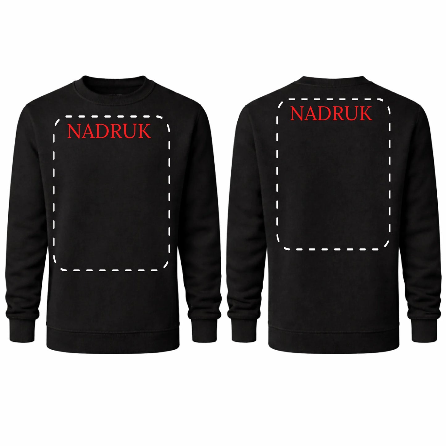 Bluza reklamowa dla firm bez kaptura 290g czarna