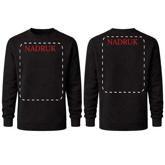 Bluza reklamowa dla firm bez kaptura 290g czarna