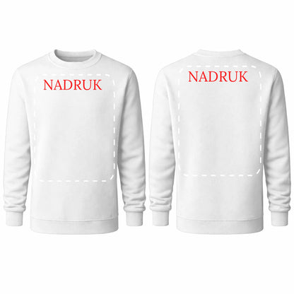 Bluza reklamowa dla firm bez kaptura 290g biała