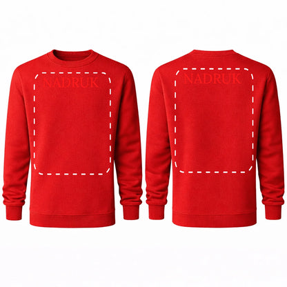 Bluza reklamowa dla firm bez kaptura 290g Czerwona