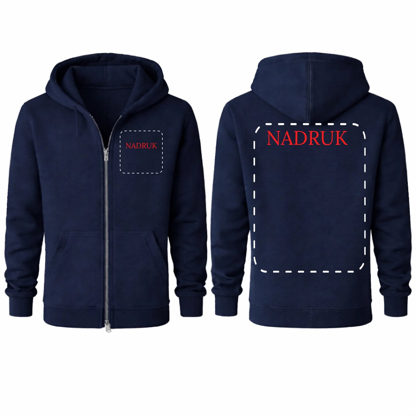 Bluza reklamowa dla firm rozpinana 290g Granatowa/Navy