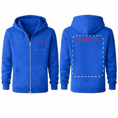 Bluza reklamowa dla firm rozpinana 290g Niebieska