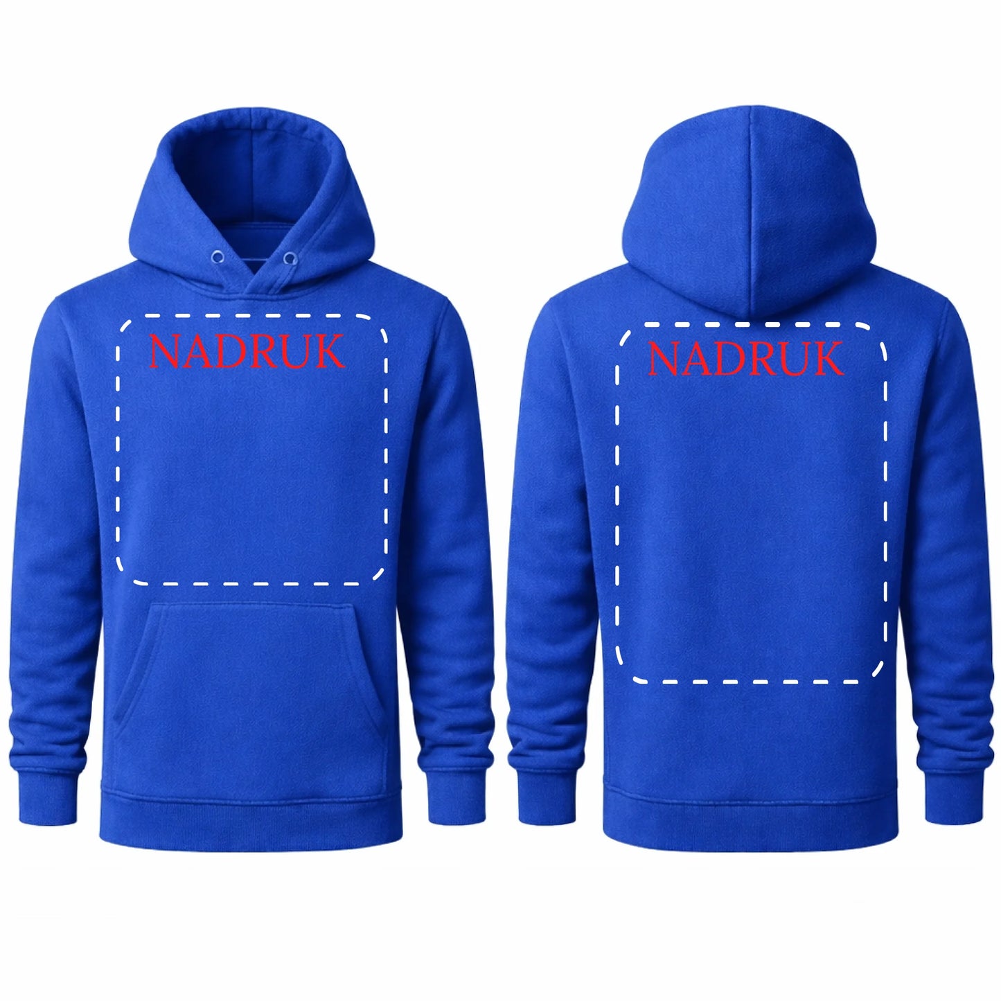 Bluza reklamowa dla firm z logo kangurka z kapturem 290g Niebieska