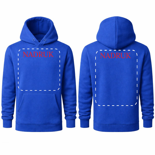 Bluza reklamowa dla firm z logo kangurka z kapturem 290g Niebieska