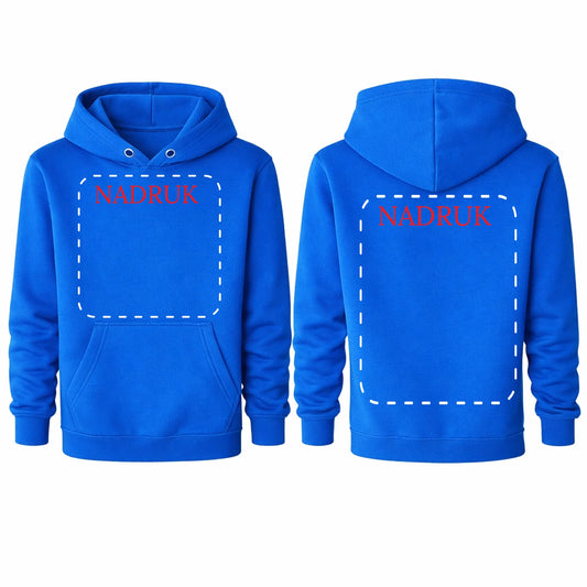 Bluza reklamowa dla firm z logo kangurka z kapturem 290g Aqua