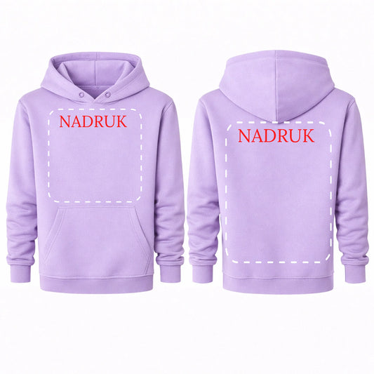 Bluza reklamowa dla firm z logo kangurka z kapturem 290g Lawenda