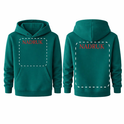 Bluza reklamowa dla firm z logo kangurka z kapturem 290g Tropical Green