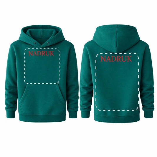 Bluza reklamowa dla firm z logo kangurka z kapturem 290g Tropical Green