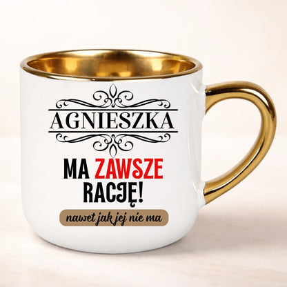 kubek personalizowany z nadrukiem 400ml biały