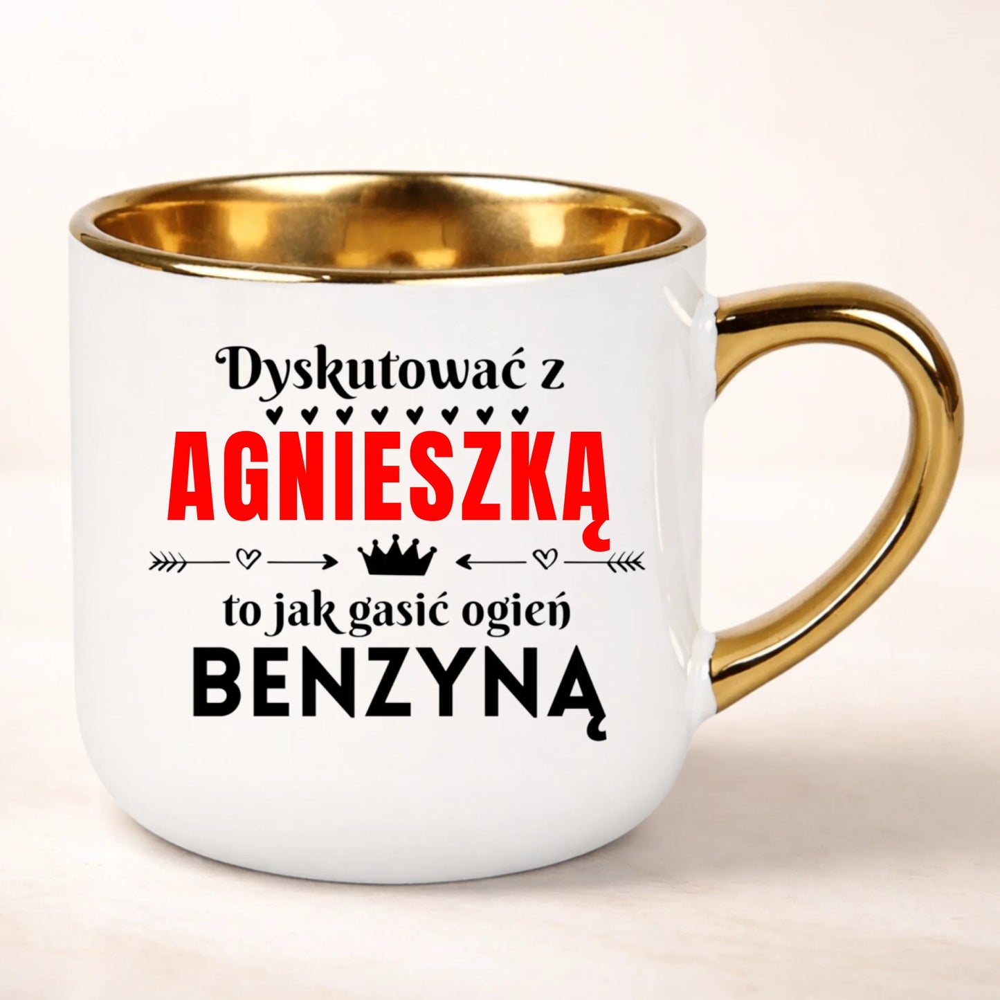 kubek personalizowany z nadrukiem 400ml biały